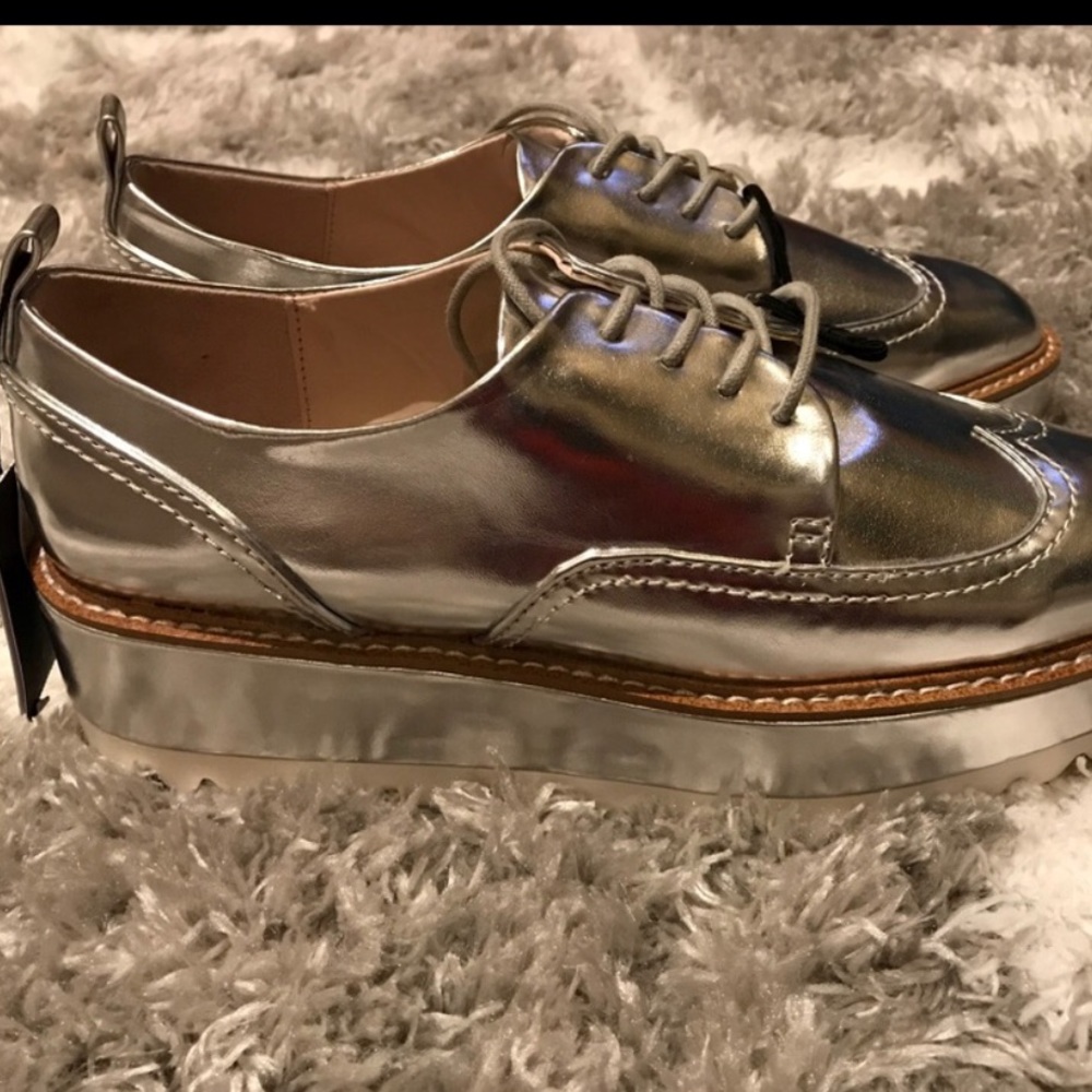 Zara silver platform shoes - Picture 6 of 7